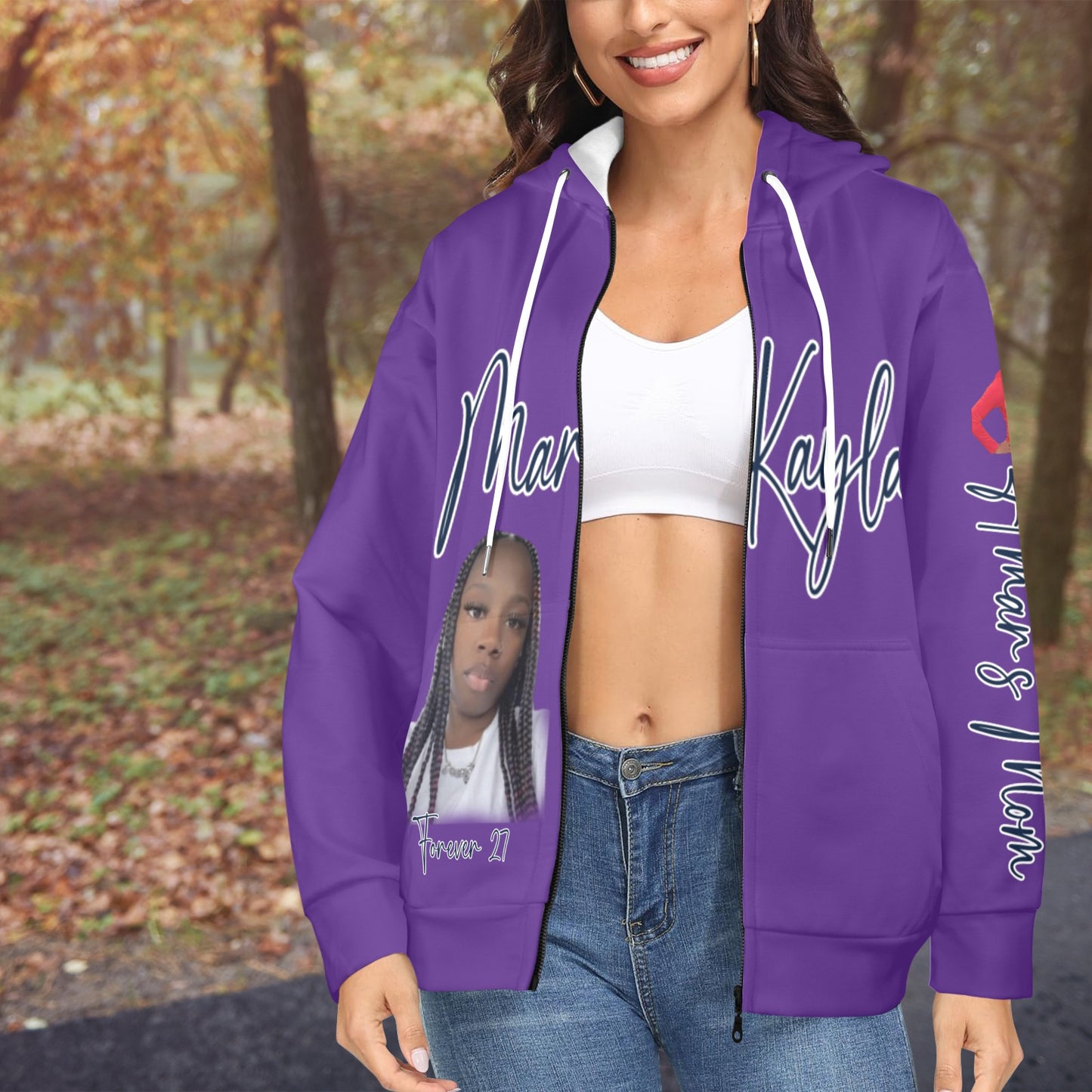 Forever 27 Women's Fleece Full-Zip Kayla