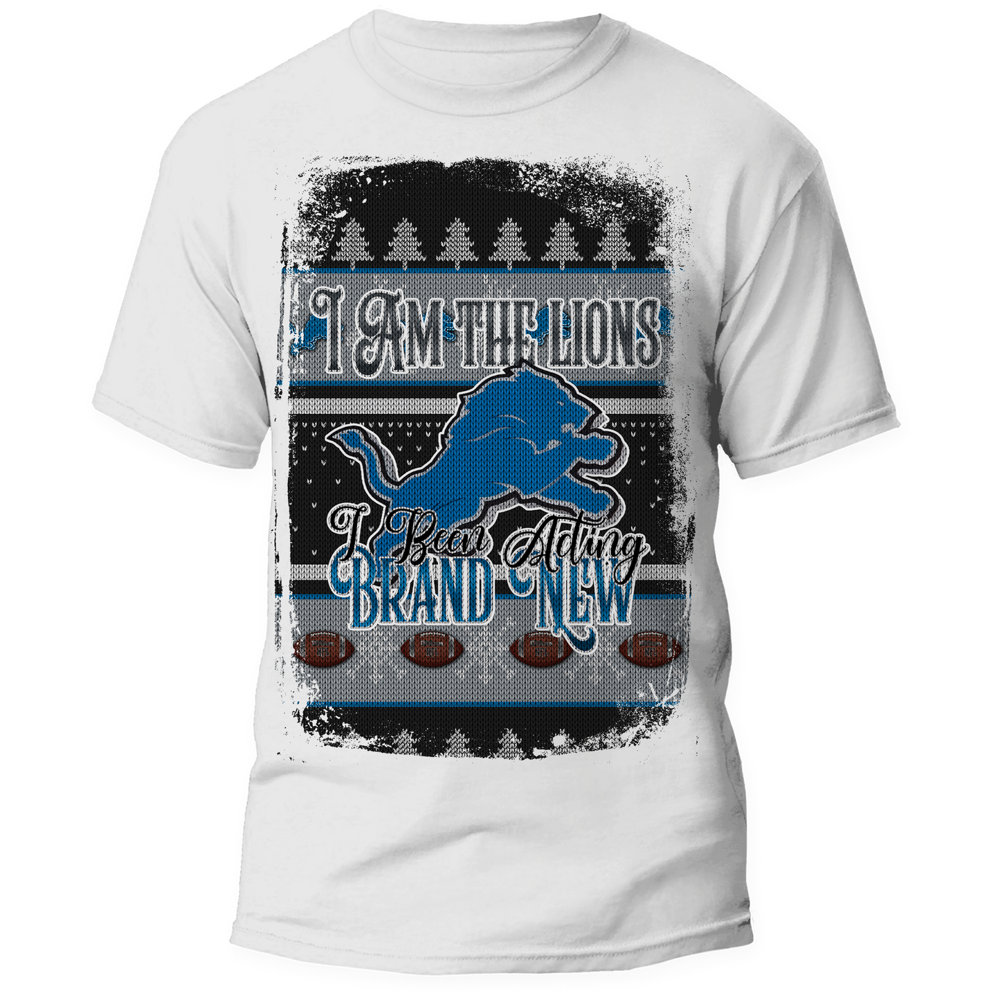 Lions Football 13x19 Christmas Tee