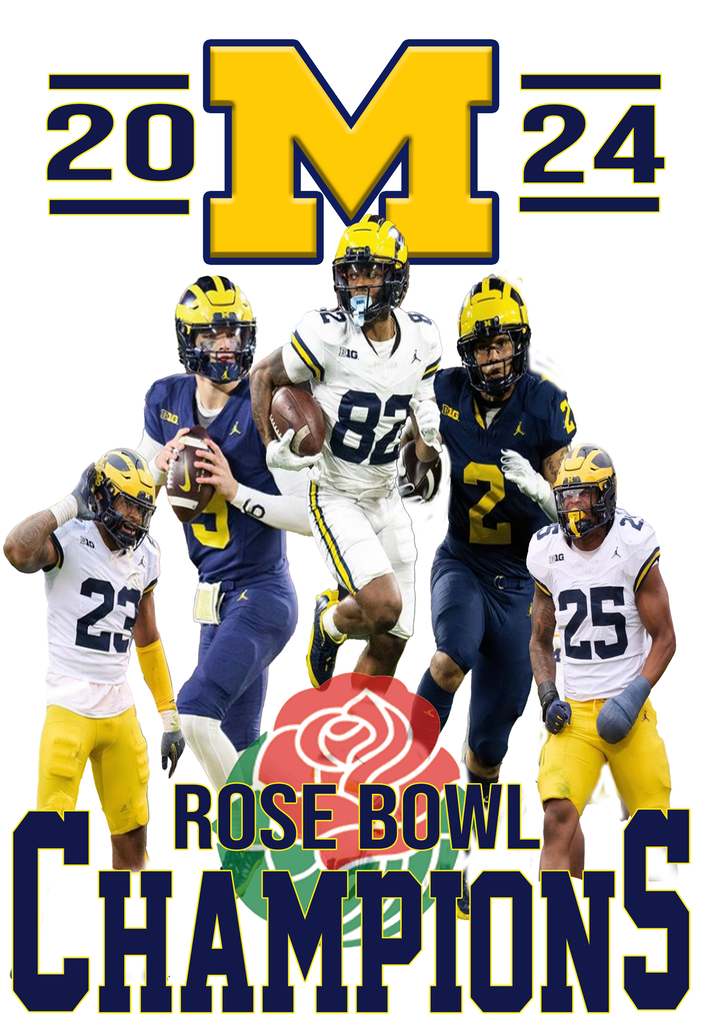 Wolverines Rose Bowl Champs T-Shirt