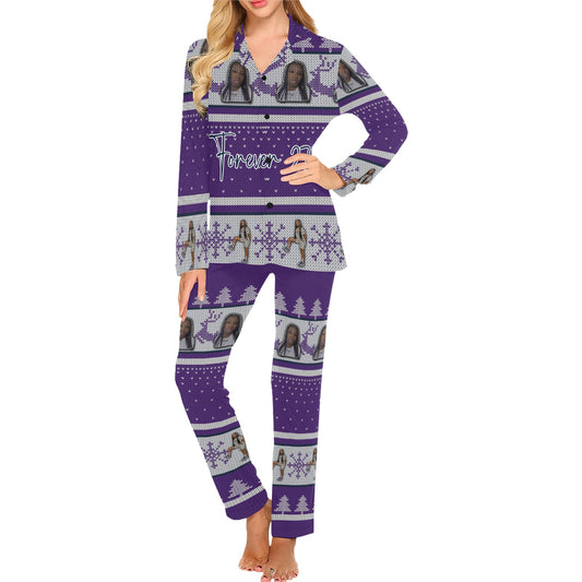 Kayla Women's Long Pajama Set