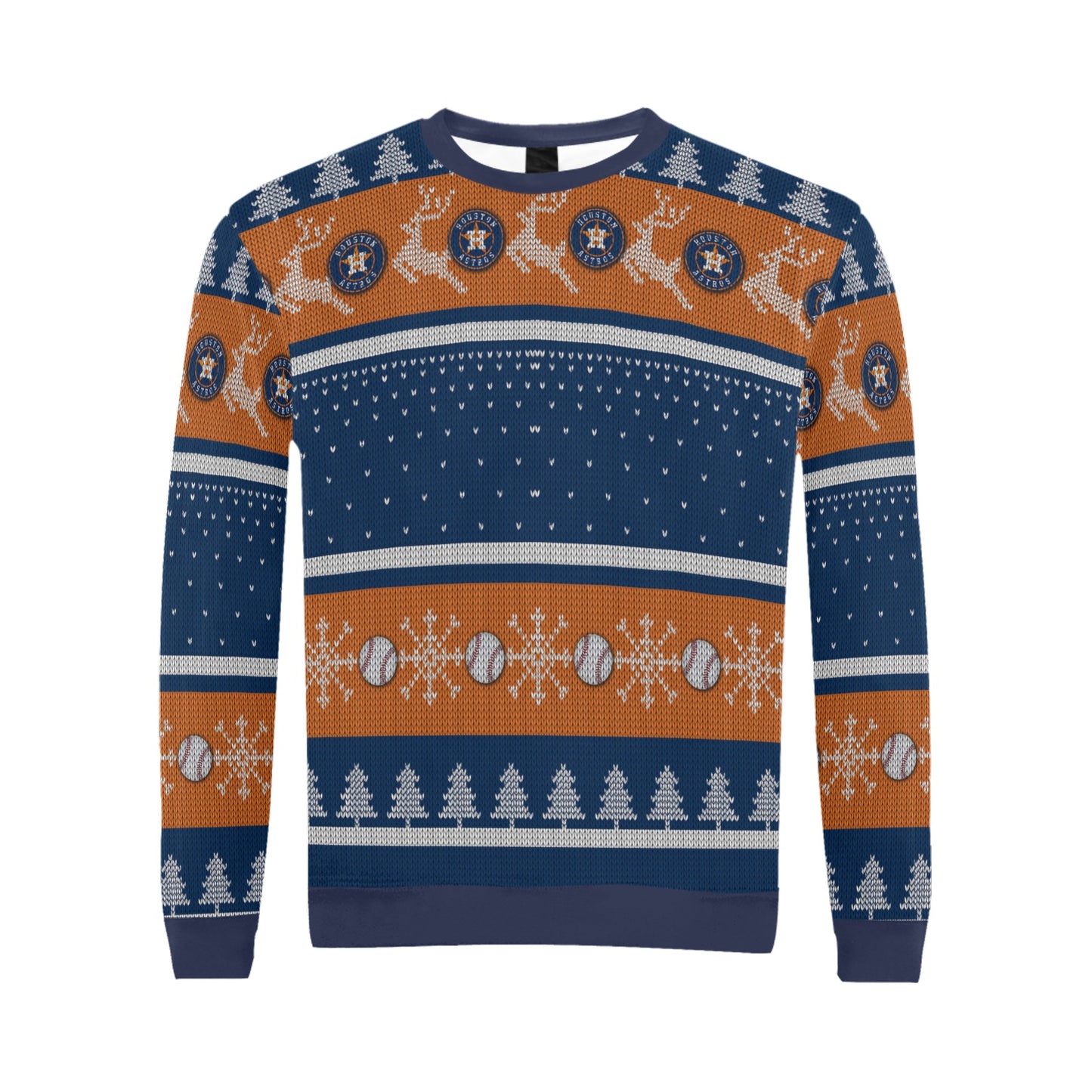 Astros Ugly Christmas Sweater All Over Print Crewneck Sweatshirt