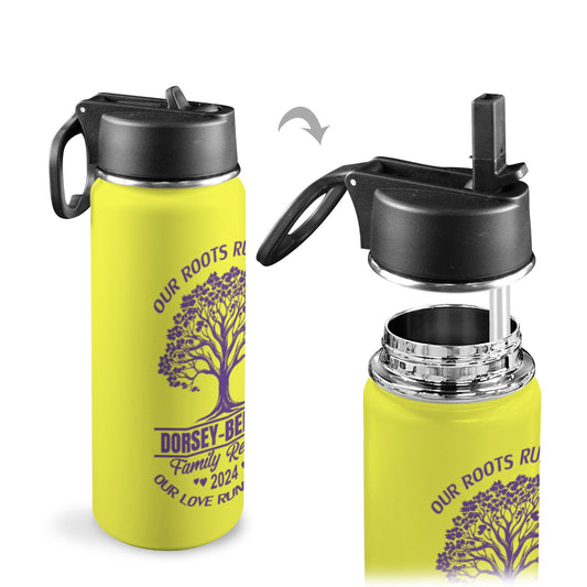 Reunion Insulated Water Bottle with Straw Lid (18oz)