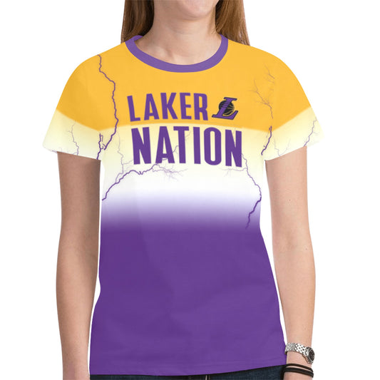 1 Women's Lakers All Over Print T-shirt for Women